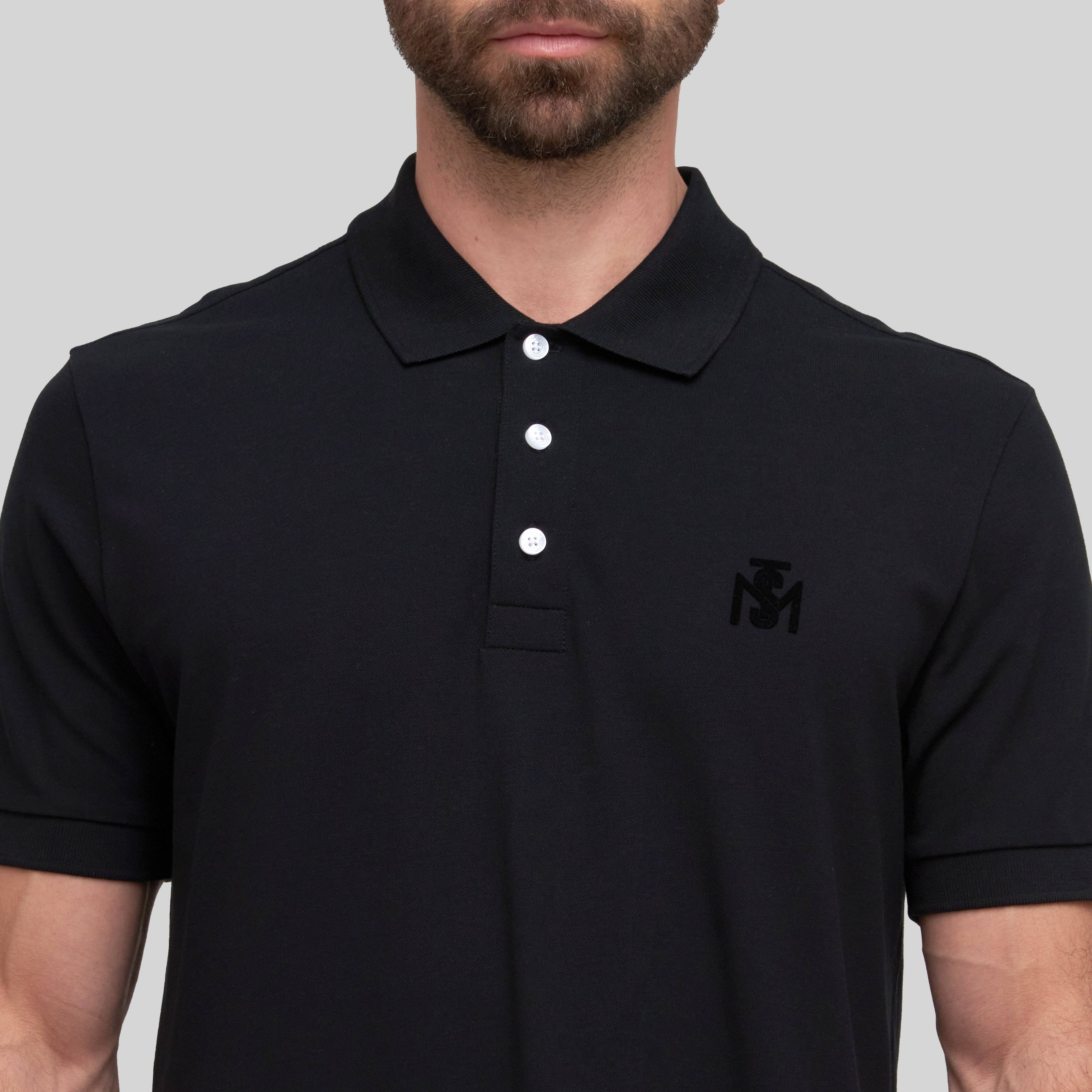 TERMÓPILAS BLACK POLO | Monastery Couture